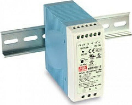 Mean Well MDR60-48 DIN Rail Power Supply 1.25A/48V/60W