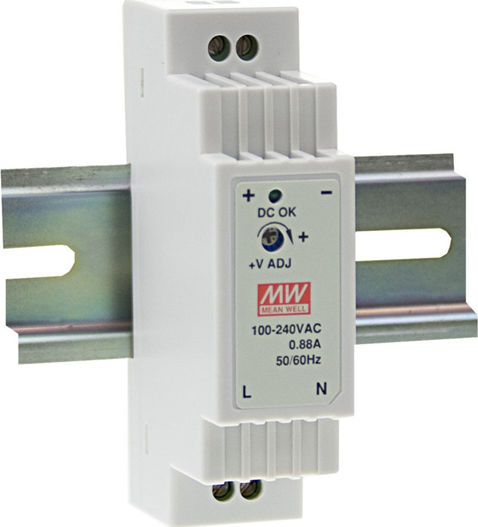 Mean Well DIN Rail Power Supply 1.25A/12V/15W