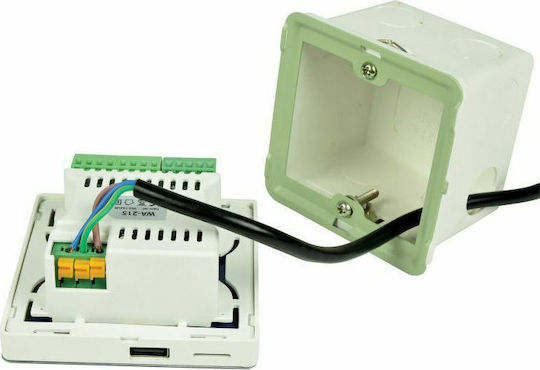 Adastra WA-215 Complete Audio & Video Amplifier Socket White Επιτοίχια Media Player/Bluetooth/FM 11046
