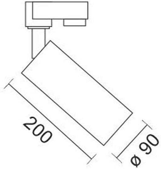 Spot Light Einzel LED Spot in Schwarz Farbe