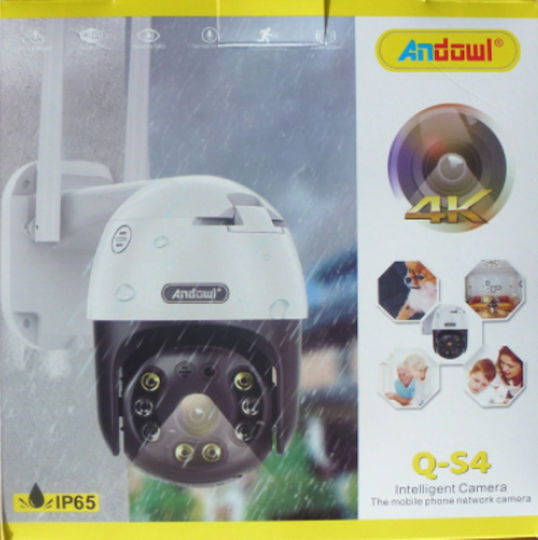 Andowl Q-S4 IP Surveillance Camera Wi-Fi Full HD 1080p Waterproof with Two-Way Communication and Lens 3.6mm