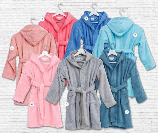 Borea Kids Hooded Bathrobe Teenager Petrol 000501105024