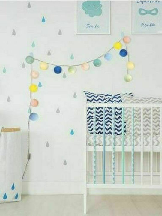 La Case de Cousin Paul Led Garland Plastic Kids Wall Light Lucien