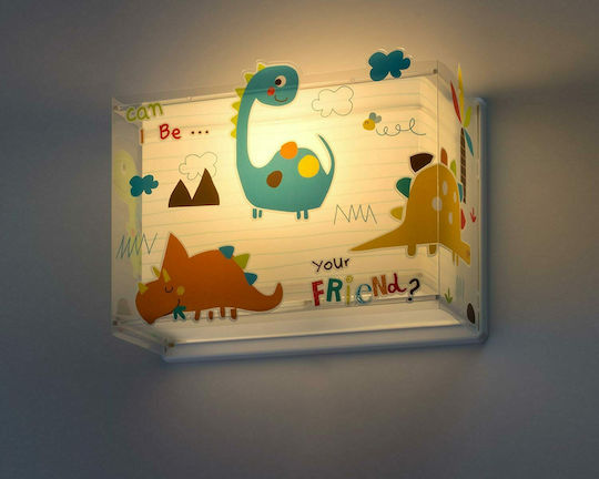 Ango Kinder Wandleuchte Kunststoff Dinos