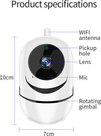 Real Safe XM-3250 IP Surveillance Camera Wi-Fi Full HD 1080p with Two-Way Communication and Lens 3.6mm