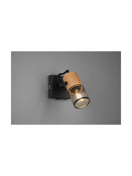 Trio Lighting Tosh Single Spot with Socket E14 in Black Color
