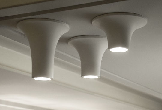 VK Lighting Μονό Σποτ με Ντουί GU10 σε Λευκό Χρώμα