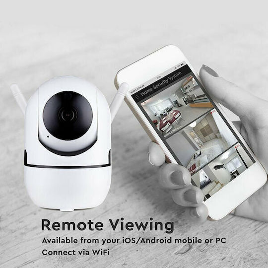 V-TAC VT-5122 IP Камера за наблюдение Wi-Fi Full HD 1080p с Двупосочна Комуникация и Обектив 3.6мм