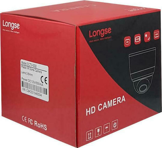 Longse CCTV-031 CCTV Surveillance Camera Full HD 1080p with Lens 2.8mm