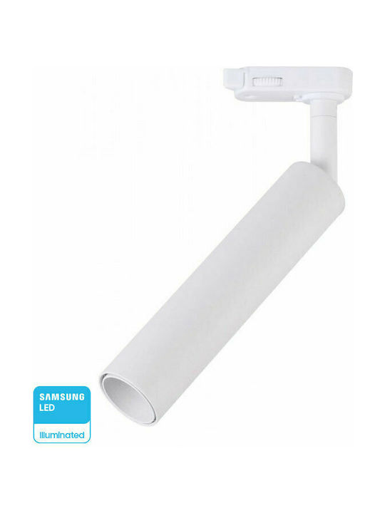 V-TAC VT-420 Μονό LED Ψυχρό Λευκό Σποτ σε Λευκό Χρώμα