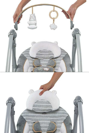 Ingenuity Elektrisch Baby Relax Schaukel Swing 'n Go mit Musik Bella Teddy für Kind bis 9kg