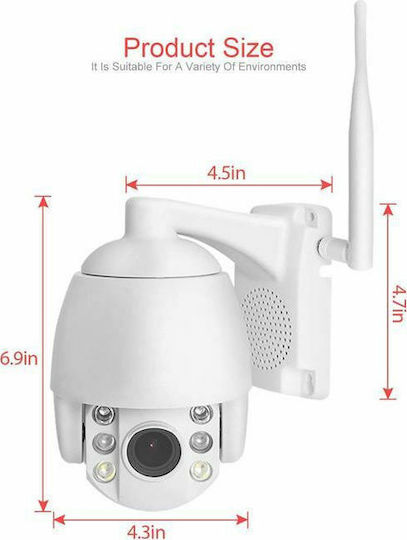 Factory HD20M24HX IP Камера за наблюдение Wi-Fi Full HD 1080p Водоустойчива с Двупосочна Комуникация
