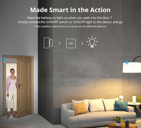 Sonoff DW2 Kabelloser Tür- / Fensterkontakt Sensor RF 433MHz
