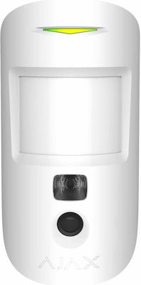 Ajax Systems MotionCam Motion Sensor PET Battery with Range 12m with Built-in Camera for Visual Alarm Verification in White Color 20.52.242.221