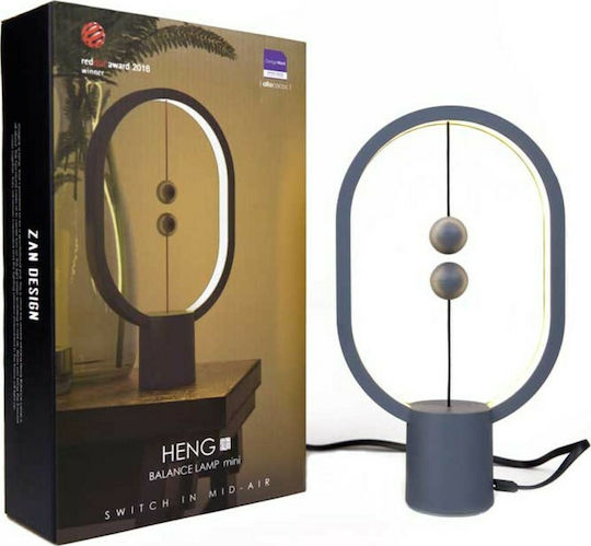 Allocacoc Διακοσμητικό Φωτιστικό Heng Balance Lamp Ellipse Mini LED Θερμό Λευκό 3500K 14x5x24εκ.