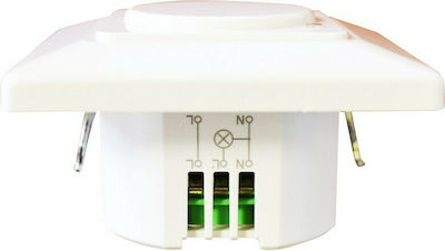 V-TAC VT-8023 Motion Sensor Battery with Range 15m Recessed Adjustable Microwave in White Color 5083