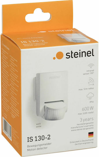 Steinel IS 130-2 Wired Infrared Motion Sensor 130° Detection Angle 12m Scope
