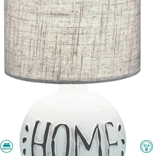 Trio Lighting Ceramică Lampă de masă pentru Soclu E14 cu Abajur Bej și Bază