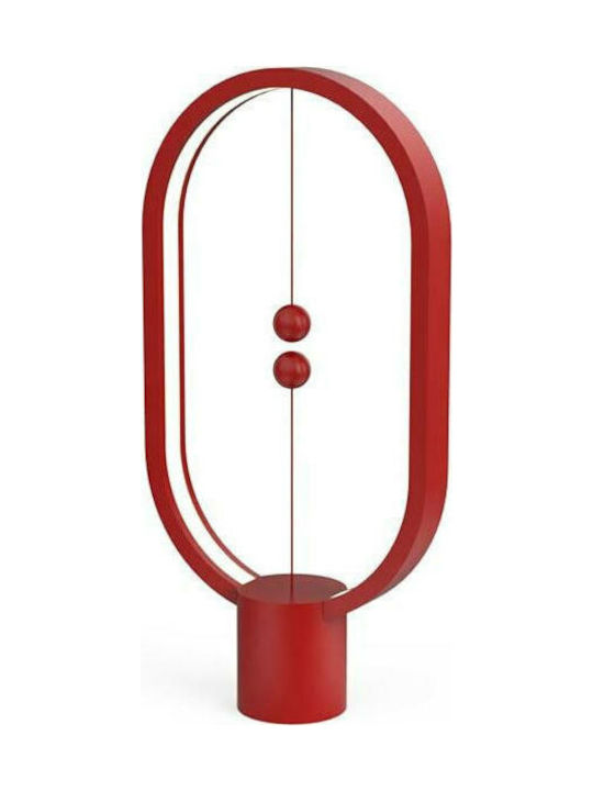 Allocacoc Heng Balance Lamp Ellipse Lustră Decorativă Roșu