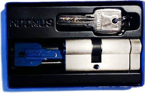 Domus Lock Cylinder Security ECON 75mm (30-45) with 5 Keys Silver