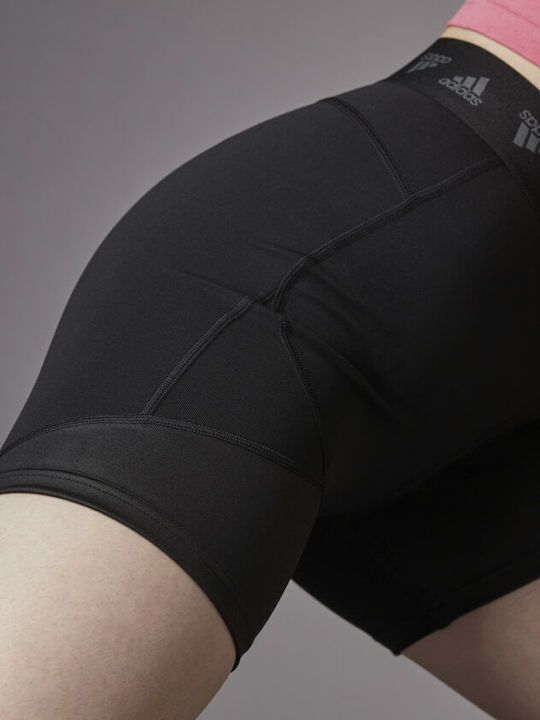 Hyperglam Training Damen Leggings-Shorts Formendefinition Hohe Taille Schwarz