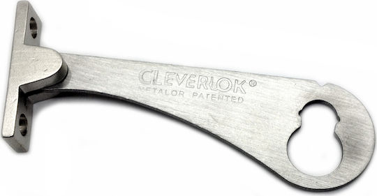 Cleverlok Lock for Sliding Aluminum Doors Silver