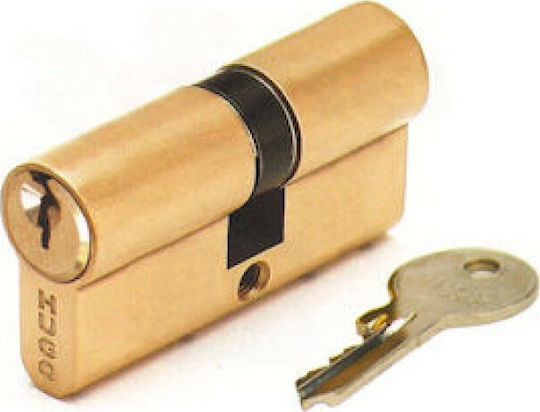Hugo Locks Lock Cylinder Security GR2S 60mm (30-30) with 3 Keys Gold