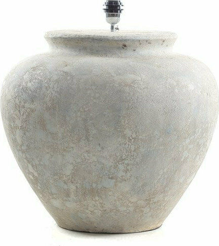 Soulworks Zimp Concrete Table Lamp for Socket E27 with White Shade and Gray Base