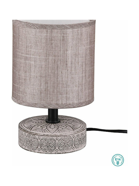 Trio Lighting Marie Ceramic Table Lamp for Socket E14 with Brown Shade and Base