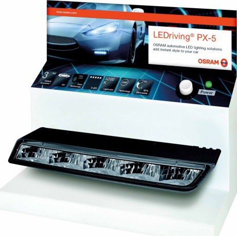 Osram LEDriving PX-5 Rechteck Wasserdichte Tagfahrleuchten Auto LED 12V 15W 16cm 2Stück