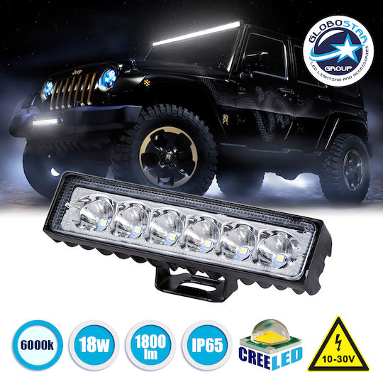 Waterproof Daytime Running Lamps Car in Bar Shape LED BMW Series 7 10 - 30V 18W 15.5cm with White Lighting 1pcs