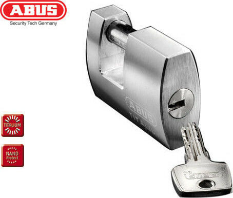 Abus Titalium 82ΤΙ/70Β Αλουμινένιο Λουκέτο Τάκου με Κλειδί 70mm Ασημί