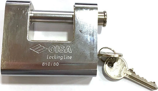 Cisa Ατσάλινο Λουκέτο Τάκου με Κλειδί 65mm