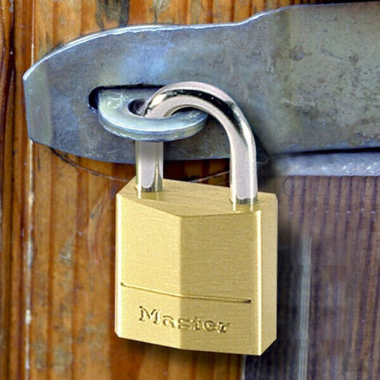Master Lock 130EURT Steel Padlock Brass with Key 30mm 2pcs