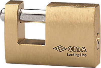 Cisa 21610.90 Steel Padlock Monoblock with Key 90mm 1pcs