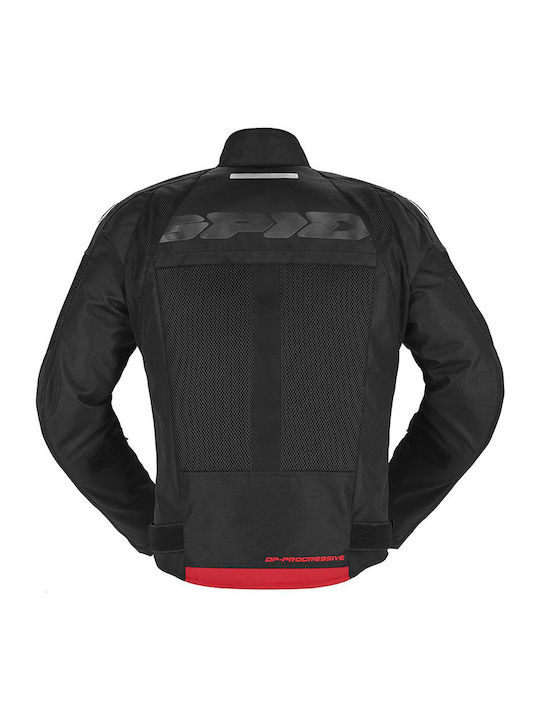 Spidi Progressive Net Windout Sommer Herren Motorradjacke Schwarz