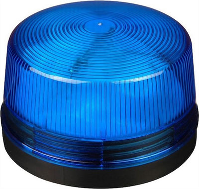 Φάρος Συστημάτων Συναγερμού με Μπλε LED Φως 12V 7.5x7.5εκ.