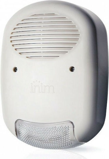 Inim Outdoor Battery Alarm Siren 103dB 12V with Orange Light 20.7x28.8cm