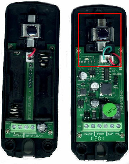 Profelmnet Wireless Waterproof Garage Door Photocell Sensor with Range 12m