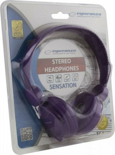 Esperanza EH148 Sensation Fără fir / Cu fir On Ear Căști Violet
