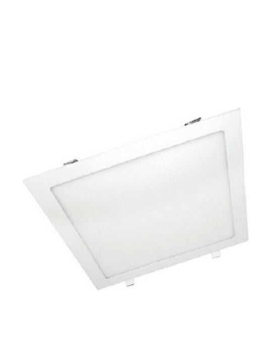 Aca Τετράγωνο Χωνευτό LED Panel Ισχύος 18W με Ψυχρό Λευκό Φως 22.5x22.5εκ.