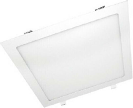 Aca Panou LED Pătrat Încastrat 18W cu Lumină Alb Rece 6500K 22.5x22.5cm