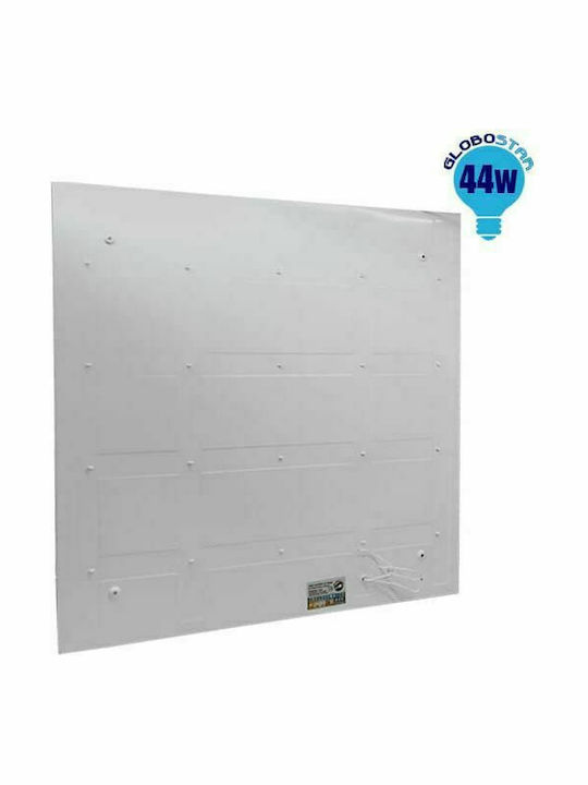 GloboStar Square Recessed LED Panel 44W with Natural White Light 4500K 60x60cm