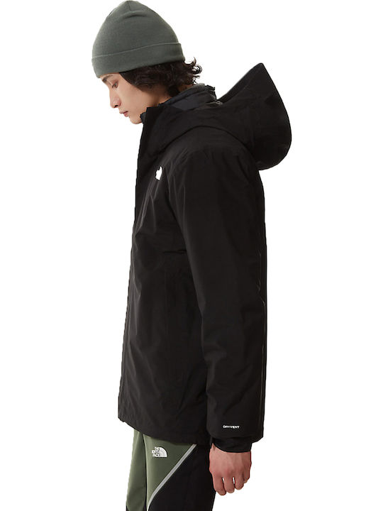 Carto Triclimate 3 in 1 Winter Jacke Wasserdicht und Winddicht Schwarz