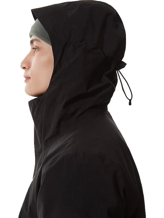Carto Triclimate 3 in 1 Winter Jacke Wasserdicht und Winddicht Schwarz
