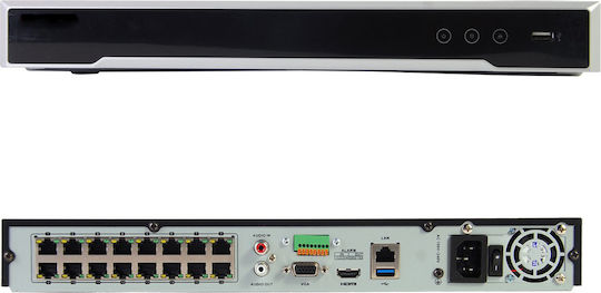 Hikvision DS-7616NI-K2/16P Καταγραφικό NVR 16 Καναλιών με Ανάλυση 4K