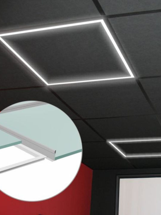 Spot Light Square Recessed LED Panel 40W with Warm White Light 3000K 60x60cm