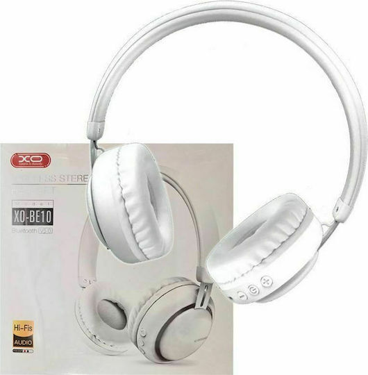 XO BE10 Безжични / Жични On Ear Слушалки Бял