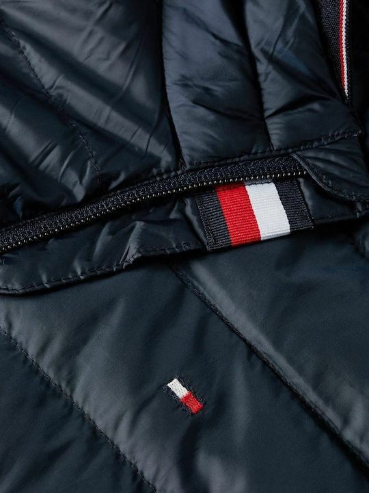 Sleeveless Jacket Puffer Navy Blue