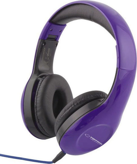 Esperanza EH138V Wired On Ear Headphones Purple